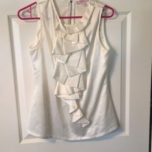 White silk tank top! Romeo and Juliet!